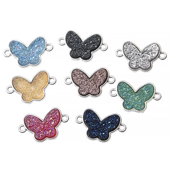 

10pcs Red Yellow Metal Butterfly Connector For Jewelry Making DIY Bracelet Necklace Fashion Accessories
