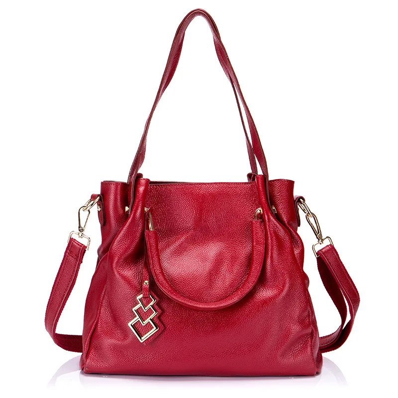 

Bag Women's New Style Simple Europe And America Soft Leather Large Bag Shoulder Bag Large Capacity Foreign Trade Handbag Fashion