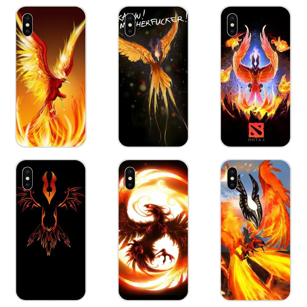 Игровой Феникс дота 2 мягкие ТПУ Обложка Чехлы для Xiao mi 3 4 4C 4i 5 5s 5X6 6X8 SE Pro Lite A1 Max x Note