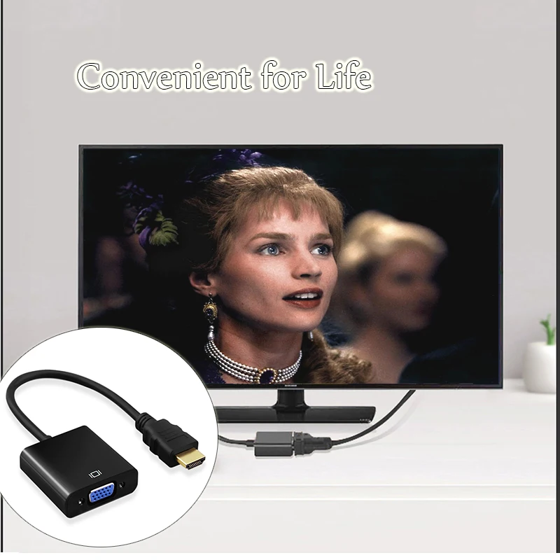 1080P HDMI VGA кабель адаптер конвертер в с аудио выход для PS4 ноутбука Macbook монитор HDMI2VGA
