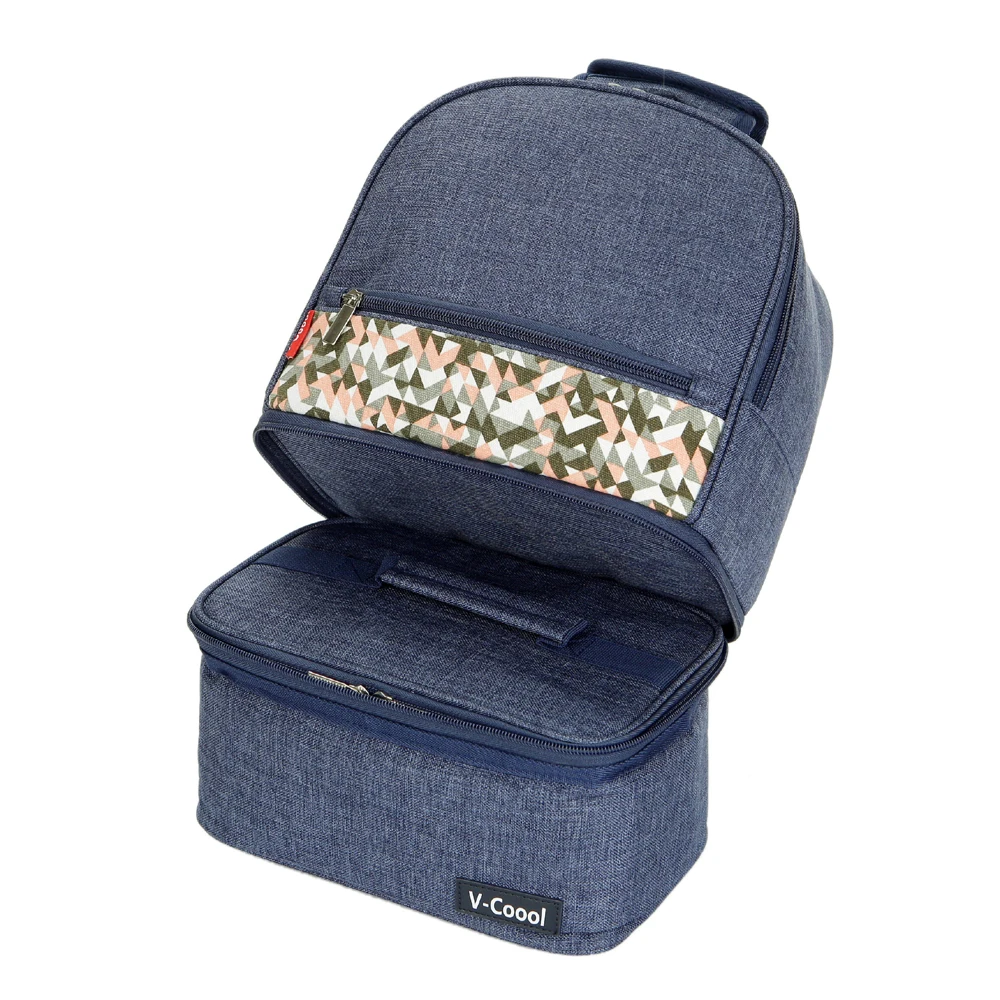 

ICE bag, It can be divided into two packages, Upper and lower layer, Independent space, Refrigerated bag,Picnic Bag Handbag