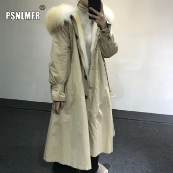 Kaufen Winter Mode Russland Stil Dicke Warme NatĂŒrliche Rex Kaninchen Fell Futter Parka Casual Shell Echt Pelzmantel Mit Riesige Fox Pelz Trim