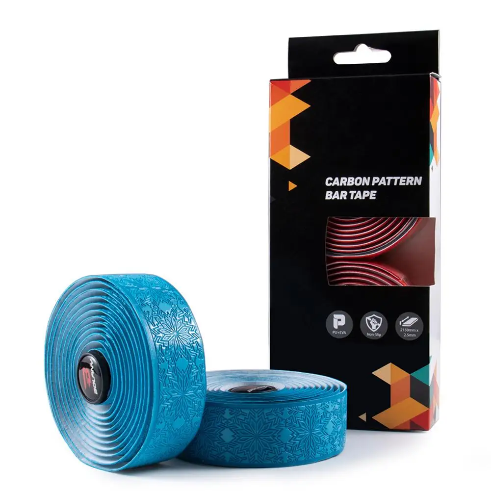 Road Bicycle Handlebar tape Carbon Fiber Pattern EVA PU Bar Tape Anti-slip Soft