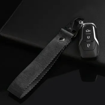

Useful Car Keychain Lanyard Hanging Strap Key Rope with Clip Buckle Quick Release Key Chain Ribbon Webbing Strap