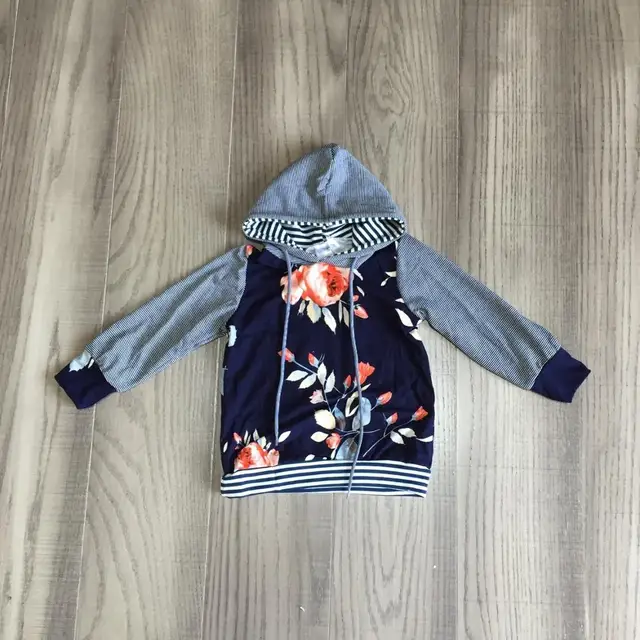 Girlymax fall/winter baby girls mommy & me raglans boutique tie dyed navy floral cotton top t-shirts children clothes hoodie