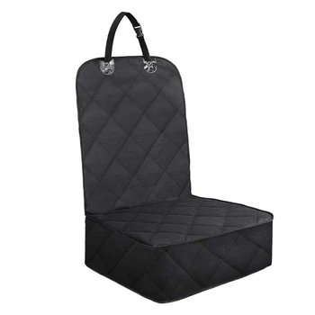 

Pet Front Seat Cover for Cars, Dog Car Seat Cover, Nonslip Rubber Backing with Anchors, Black