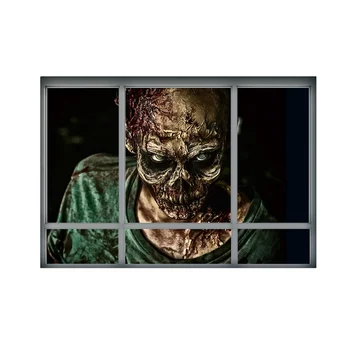

Halloween wall stickers 3D stereoscopic window wall sticker creative unique halloween zombie decoration stickers