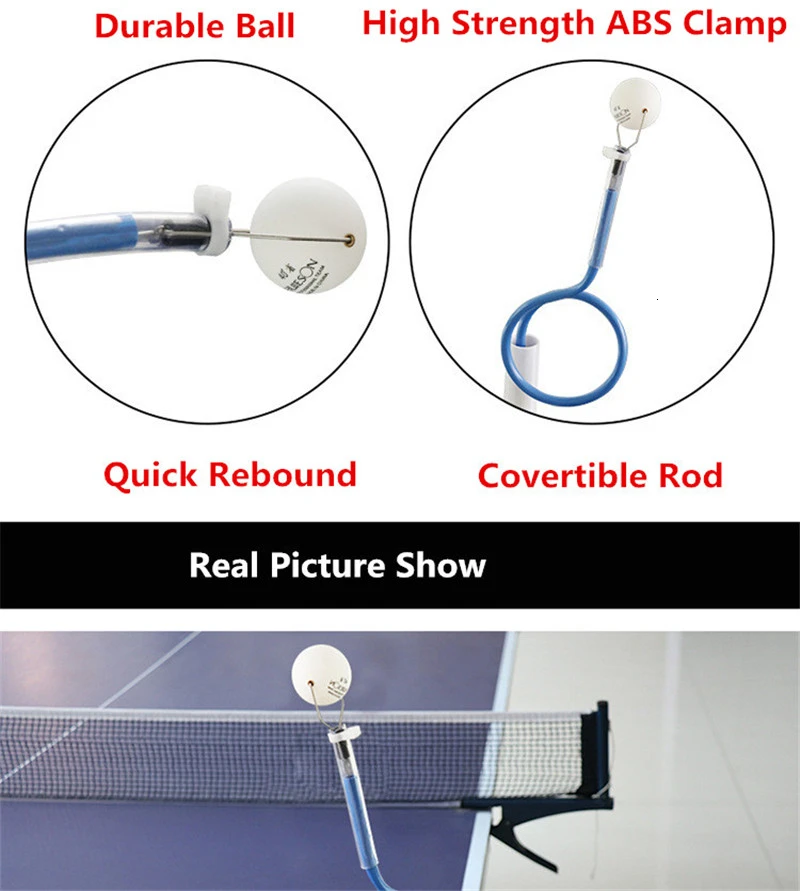 Huieson New Table Tennis Training Machine Fixed Rapid Rebound Ping Pong Ball Stroking Trainer Table Tennis Training Tool (5)