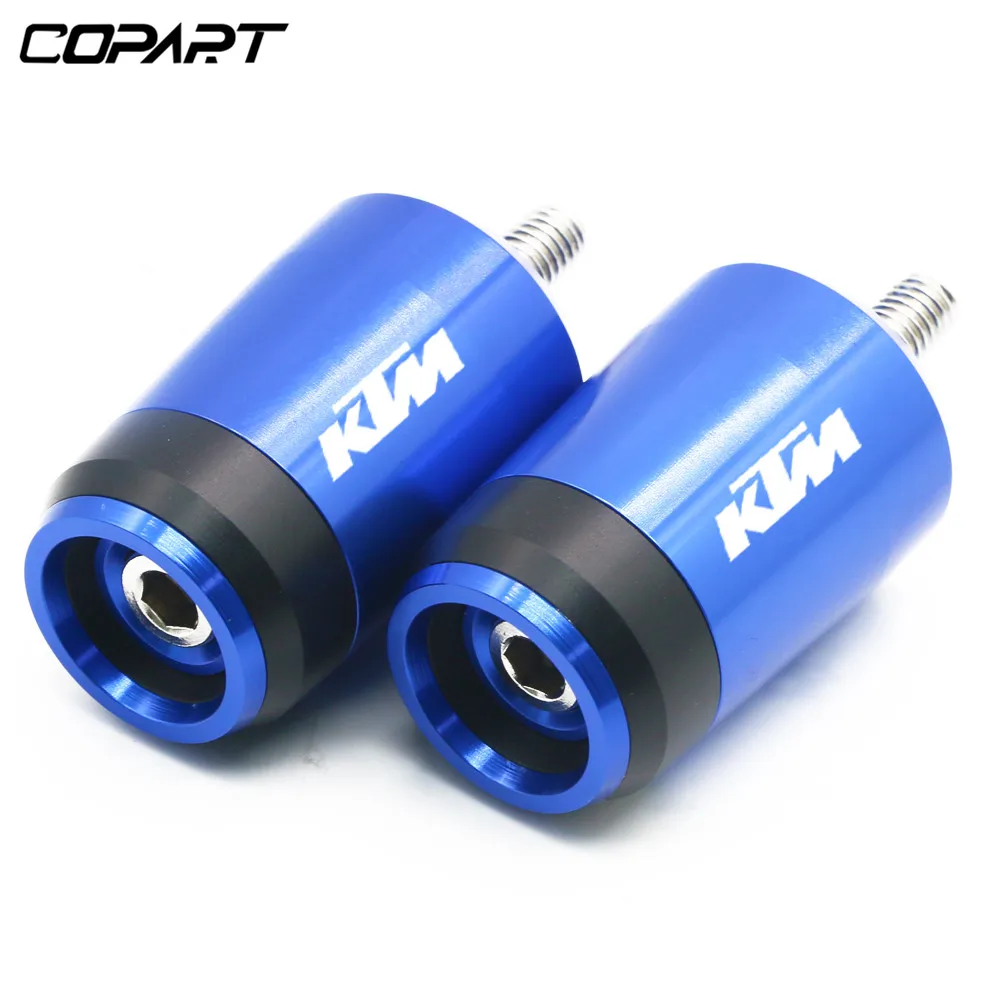Для KTM Duke 125 390 200 390 690 990 Аксессуары для мотоциклов 7/8 ''22MM с ЧПУ ручки ползунка наконечники велосипедного руля Кепки Вилки - Цвет: Blue