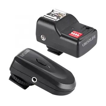 

Wireless Flash Trigger Set with 1 Transmitter + 1 Receiver + 1 Sync Cord 16 Channel 433MHz for Canon for Nikon for Olympus