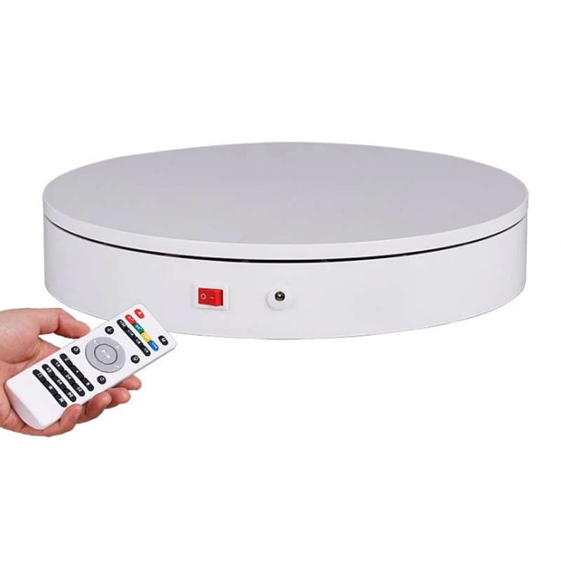  32cm Smart Remote Control Speed Direction 360 Degree Auto-Rotation Photography Rotating Turntable D