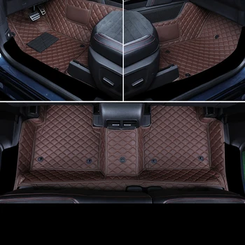 

Lsrtw2017 Leather Car Floor Mats Foot Mat for Ford Kuga Escape 2019 2020 2021 Rug Carpet Boot Cover Accessories