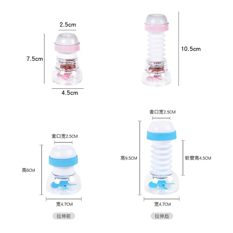 Kitchen faucet splash-proof tap water filter water filter nozzle filter 360 � adjustable water saver