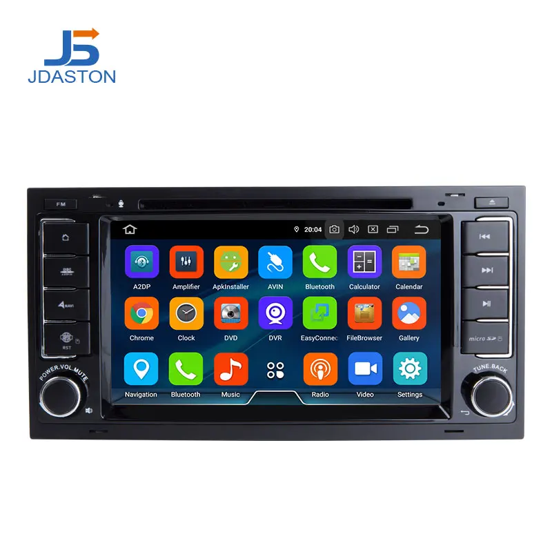 JDASTON Android 10 0 автомобильный мультимедийный плеер для VW Touareg Multivan T5 2004 2011 2 Din радио GPS