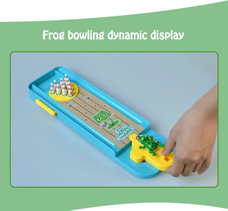 Frog bowling Sports Games Funny Toys Montessori Parent-child games Family Gatherings Early Education Puzzle Toy Kid Baby toys