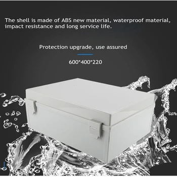 

1pcs Outdoor buckle waterproof box Plastic base distribution box Seal control monitoring waterproof junction box