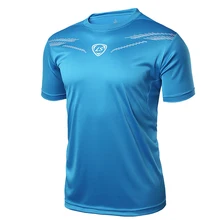 Черная футболка для футбола, быстросохнущая футболка из 100 полиэстера для бега, баскетбола, бадминтона, футбола