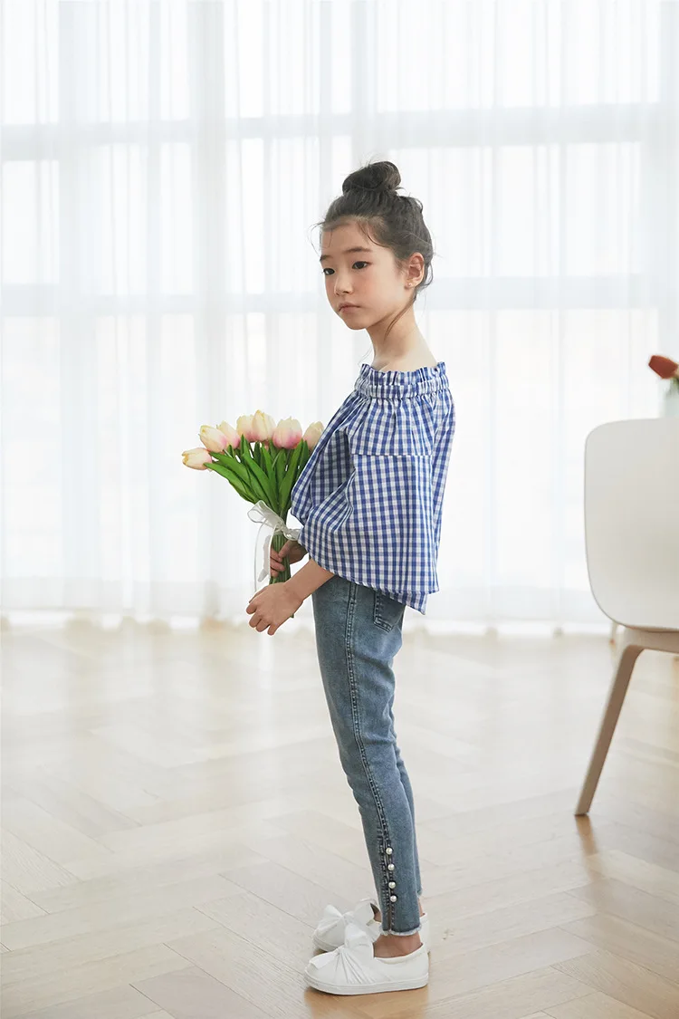 Новые летние Стиль Девушки Эластичность Slim Fit ковбойские штаны для крупных мальчиков и Повседневное в Корейском стиле-Стиль INS-Стиль брюки