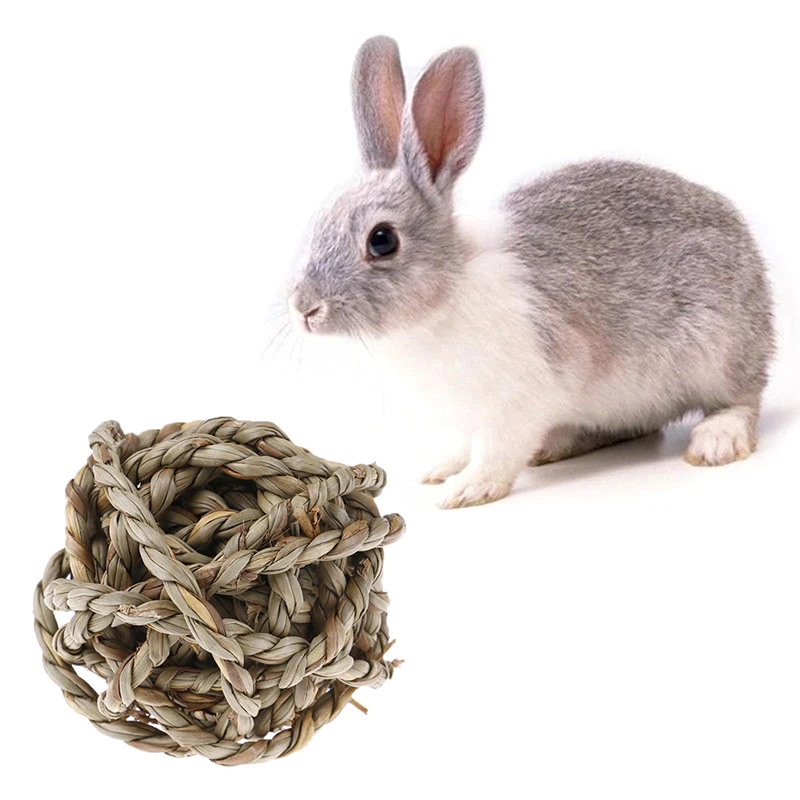 Игрушка грызунок для чистки зубов из натуральной соломы|Игрушки| |