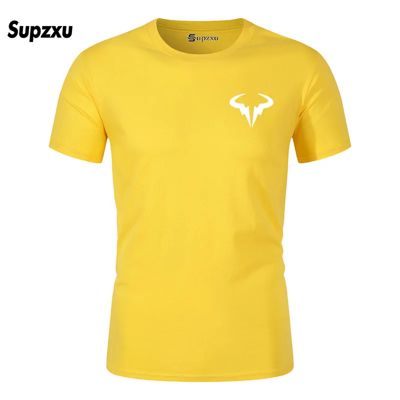 New popular Rafael Nadal tennis player men's black cotton T-shirt high quality men's T-shirt tops T-shirt