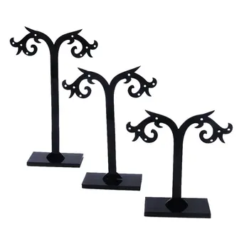 

3pcs/2pcs T Shaped Earrings Display Shelf Stand Holder Container Jewelry Organizer Rack Stud Earrings Holder Display Stand Rack