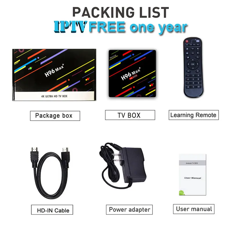 H96 MAX Plus Smart tv Box Android 9,0 4 Гб ОЗУ 32 ГБ/64 Гб ПЗУ Rockchip RK3328 4 к H.265 USB3.0 2,4 ГГц WiFi с IP tv подпиской