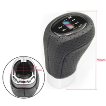 6 Speed Car Gear Shifter Knob Leather Shift Lever Stick For BMW 3 5 6 E39 E46 E90 Auto Replacement Parts Gear Shift Knob
