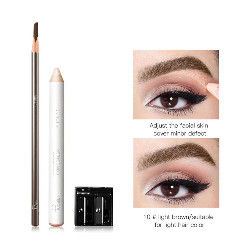 Pudaier водонепроницаемый влагостойкий карандаш для бровей, стойкий усилитель бровей, набор-точилка, косметика
