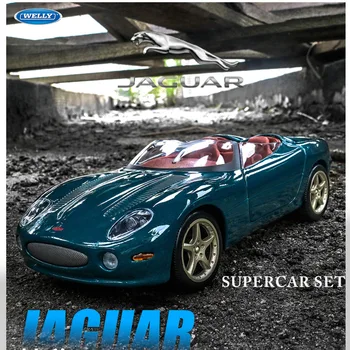 

Welly 1:24 Diecast JAGUAR XK180 Classic Roadster Simulator Metal Car Model Toys For Children Gift Decoration Collection Kids Toy