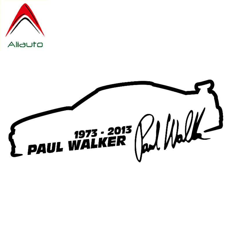 Aliauto Fashion Car Sticker Paul Walker Fast and Furious Vinyl Motorcycles Accessories Reflective Creative Decal 13cm*5cm | Автомобили и
