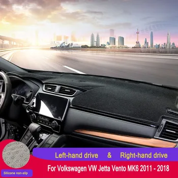 

Auto Car Dashboard Cover Silicone Non-Slip Dash Mat Carpet ANti-UV For Volkswagen VW Jetta Vento MK6 2011 2012-2016 2017 2018