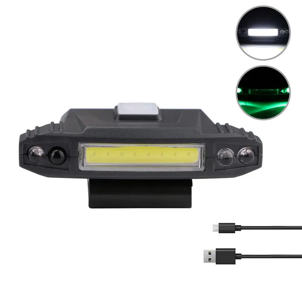 

USB Rechargeable Led Head Lamp With Infrared Sensor Switch Clip Cap Lamp Head Light For Hunting Fishing And outdoor activities