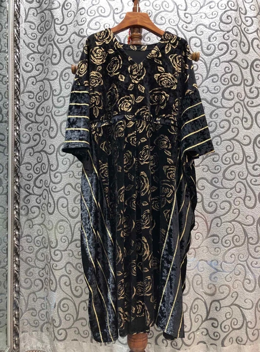 Новинка, зимнее женское свободное бархатное платье с v-образным вырезом и принтом, 1210