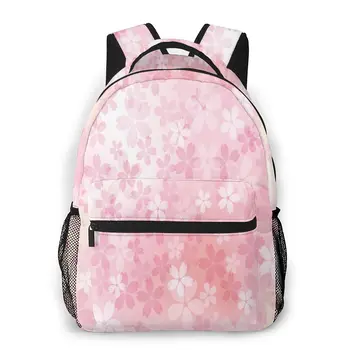

Mountaineering Backpack Pink Cherry Blossoms In Full Bloom Shoulder Bags Backpacks