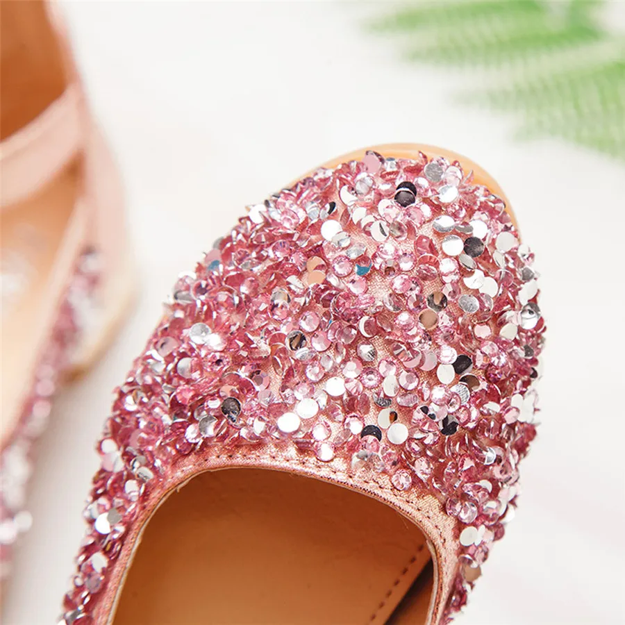 Girls shoes baby autumn and winter child baby girl bow princess shoes small shoes beads princess shoes children's shoes 35A12 (22)