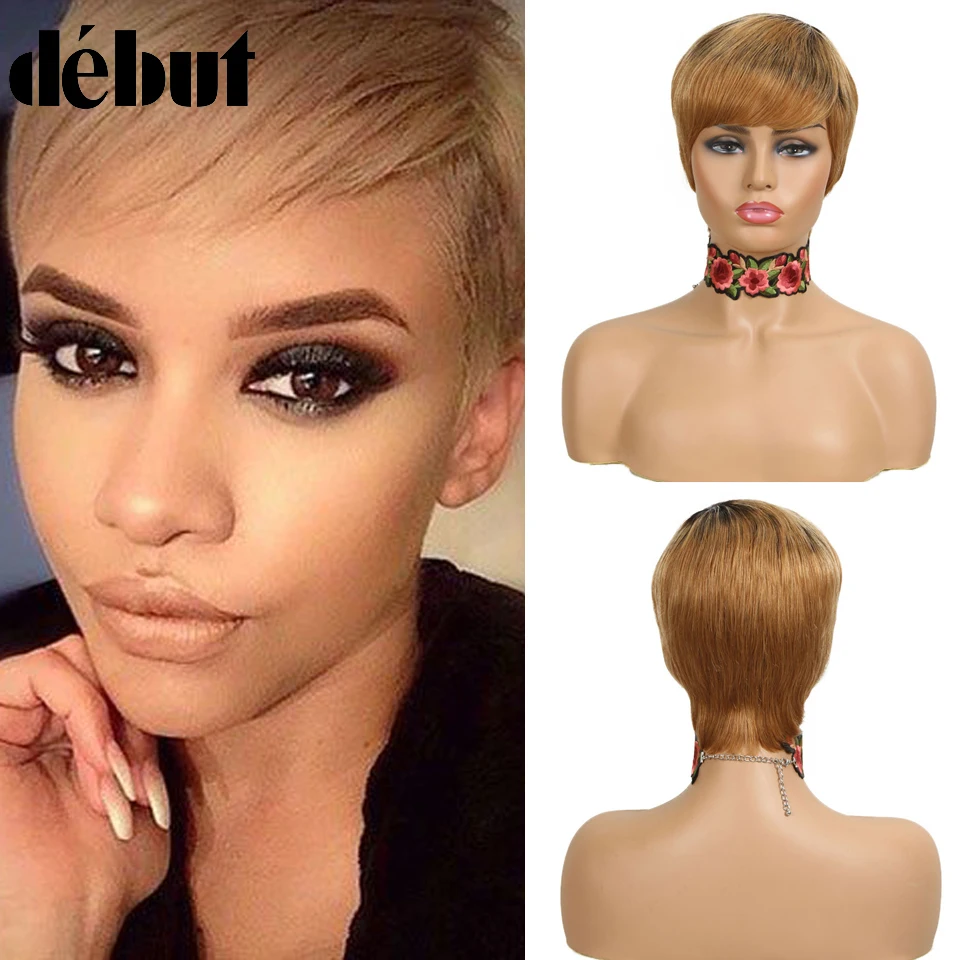 Дебютные бразильские волосы Remy короткий Боб парики для чернокожих женщин