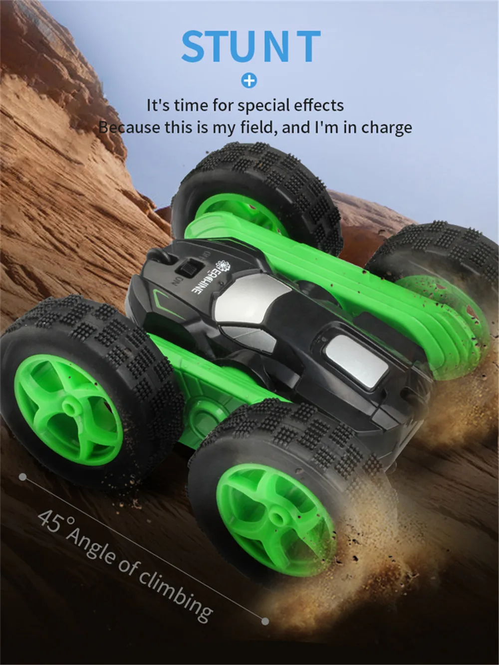 Eachine EC02 1:24 RC Автомобиль 2,4G 4CH трюк Дрифт деформация ролл автомобиль 360 градусов флип робот модели автомобилей Дистанционное управление детские игрушки