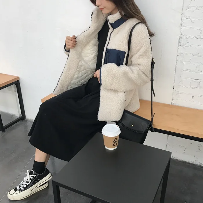 Одежда с хлопковой подкладкой на осень и зиму новая Универсальная свободная