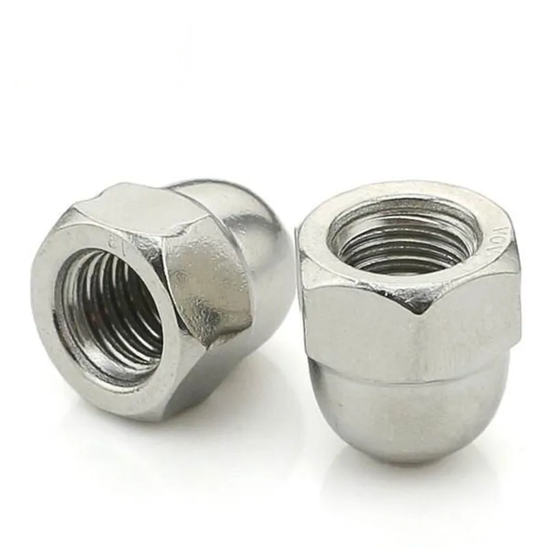 

DIN917 M3/M4/M5/M6/M8 Hexagon Domed Cap Ecrou 304 Steel Acorn Nuts Ball Head Cap Nut Round Head Cejilla Cache Vis Caps for Bolts
