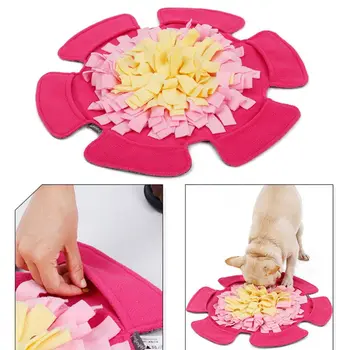 

Pet Dog Sniffing Mat Dog Flower Toy Pet Snack Feeding Mat Boring Interactive Game Training Blanket Snuffle Feeding Training Mat