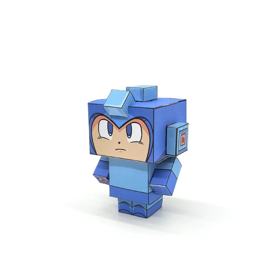 Без клея Rockman складной режущий милый мини 3D бумажная модель бумажное ремесло Аниме игра Фигурка DIY Cubee дети взрослые ремесло игрушки CS-048