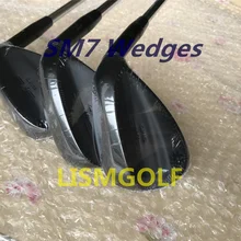 Высокое качество общие клинья для гольфа SM7 клинья черные 50 52 54 56 58 60 градусов Vokey Дизайн клюшки для гольфа