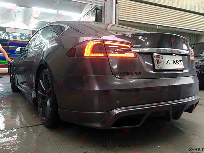 Z-ART модифицированный Комплект кузова для Tesla модель S 2013- Тюнинг Комплект кузова для Tesla модель S аэродинамический Комплект кузова Стайлинг автомобиля