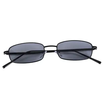 

Vintage Sunglasses Women Men Rectangle Glasses Small Retro Shades sunglasses women S8004 black frame grey