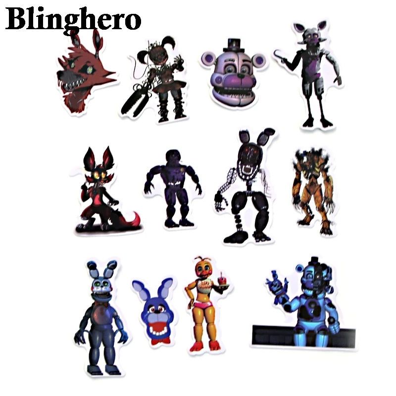 CA672, 20 шт./набор компл./лот Five Nights at Freddy's» «пять ночей у Фредди» Детская художественный принт тетрадь для сотовых телефонов и ноутбуков, альбом для скрапбукинга наклейки