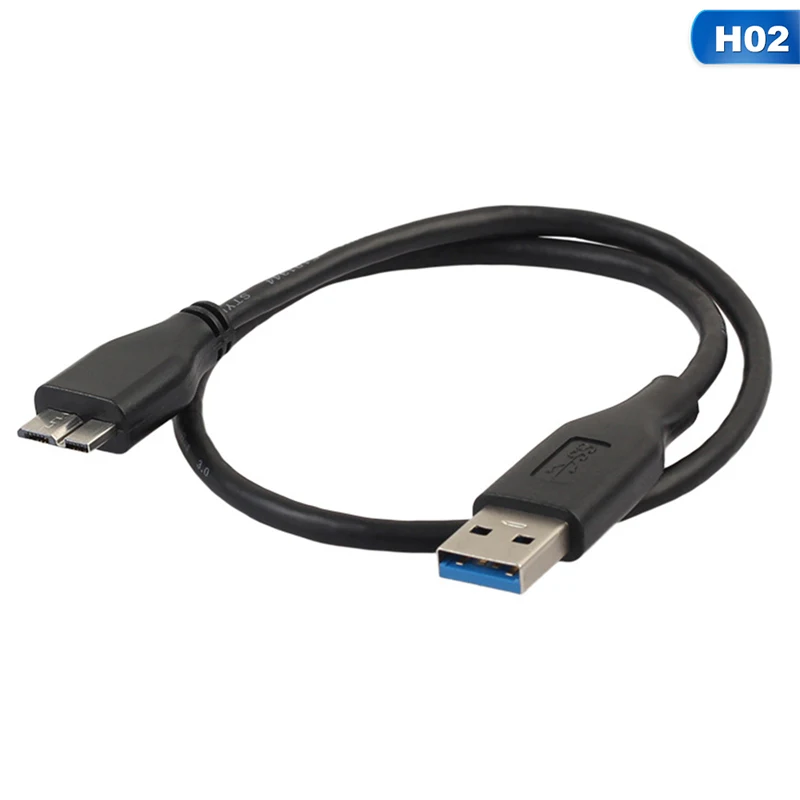 2-1M Usb 3,0 Microb кабель для передачи данных Высококачественная медь Двусторонняя передача данных для подключения ПК принтеров сканер 0,5 м 1 м 1,5 м 3 м 5 м - Цвет: 2-1M