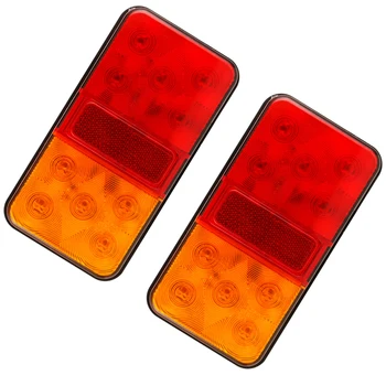 

10 Led Waterproof Durable Car Truck LED Rear Tail Light Warning Lights Rear Lamp for Trailer Caravans