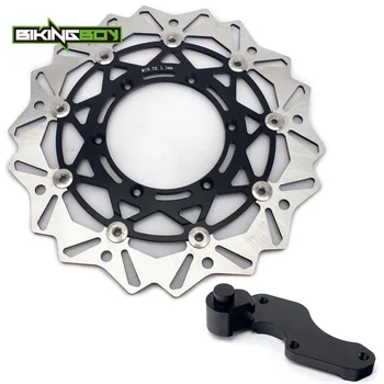 

BIKINGBOY 320mm Front Brake Discs Disks Rotors Brakcet For Suzuki DRZ400E 00-08 DRZ400S 00-09 RM 125 250 96-09 SV 125 SM 05-06