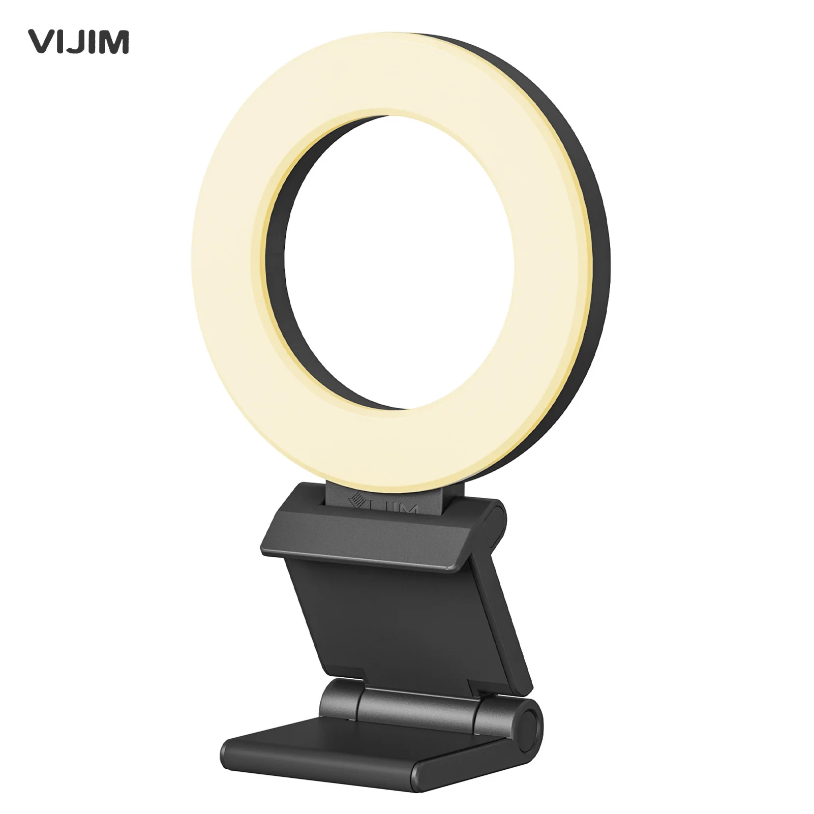 VIJIM CL07 4Inch Clip-on LED Ring Light Laptop Video Conference Light 3 Lighting Modes 3000-8000K Dimmable for Live Streaming 1