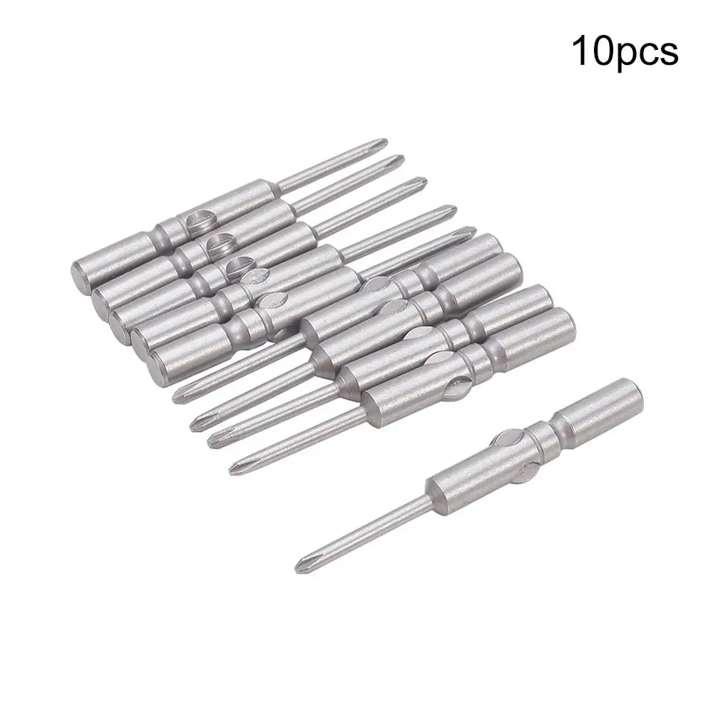 10 шт. 60 мм длина отвертка Philips Bits 1.6PH0 1.6PH00 2.5PH0 2PH0 6PH2 6 мм Диаметр S2 Скрещенные головки Круглый хвостовик магнитные Биты - Цвет: 2.5PH0